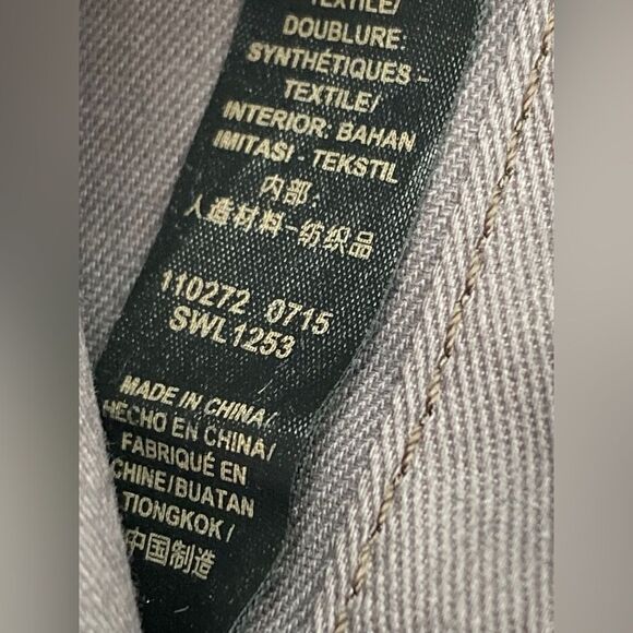 Fossil Multifunction Wallet Red Leather Zippered Trifold Gray Interior EUC - Picture 9 of 16